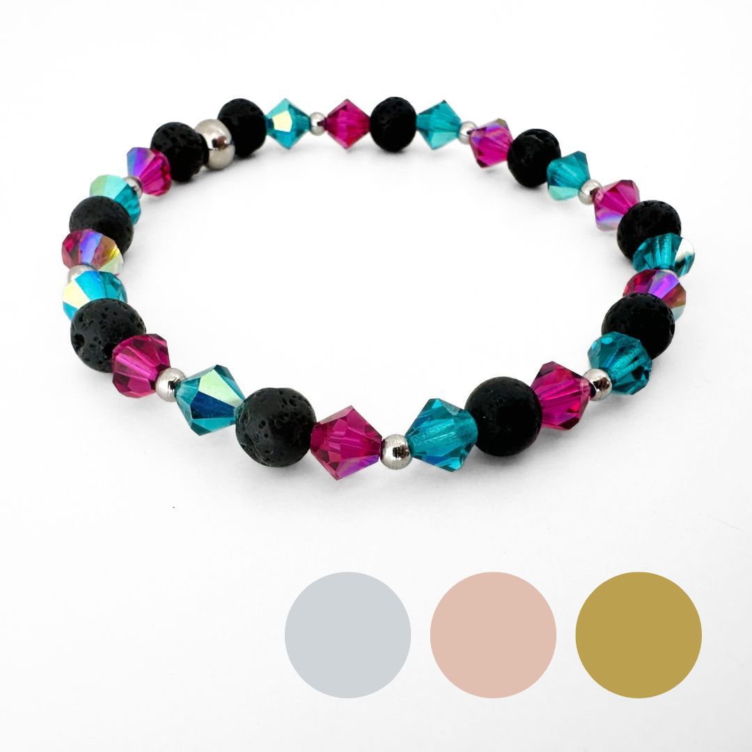 Pinke Buganvilla an der türkisen Lagune Armband