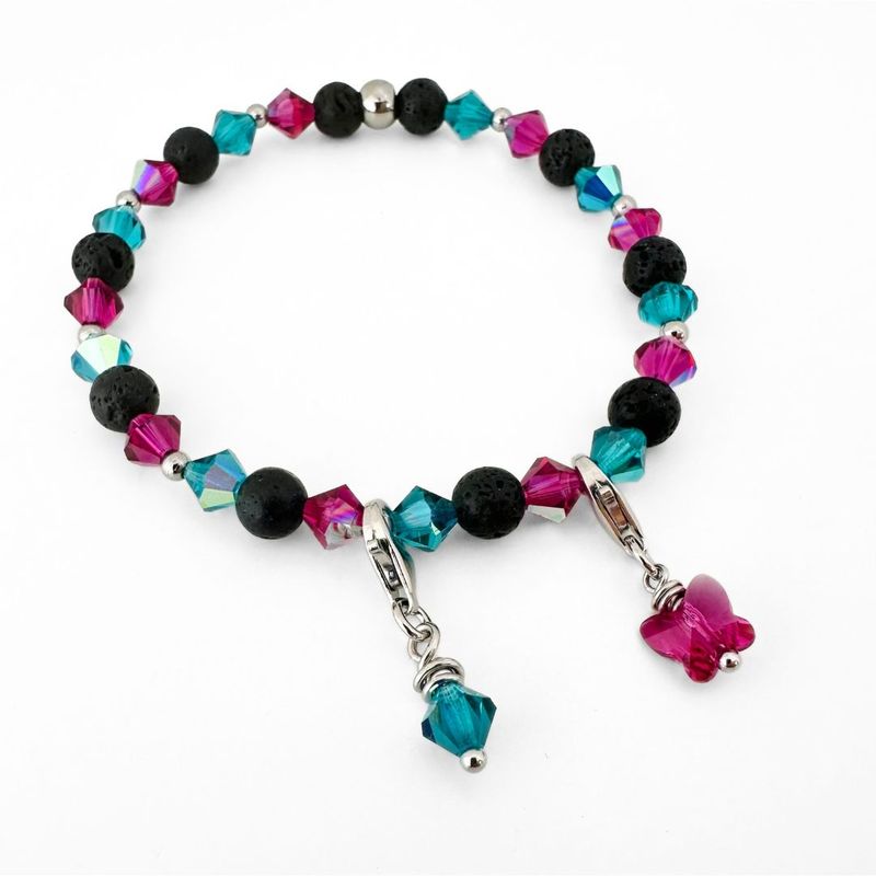 Pinke Buganvilla an der türkisen Lagune Armband