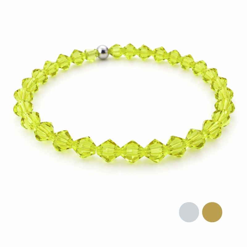 Zitrus Grün Armband Pur aus Swarovski Kristallen
