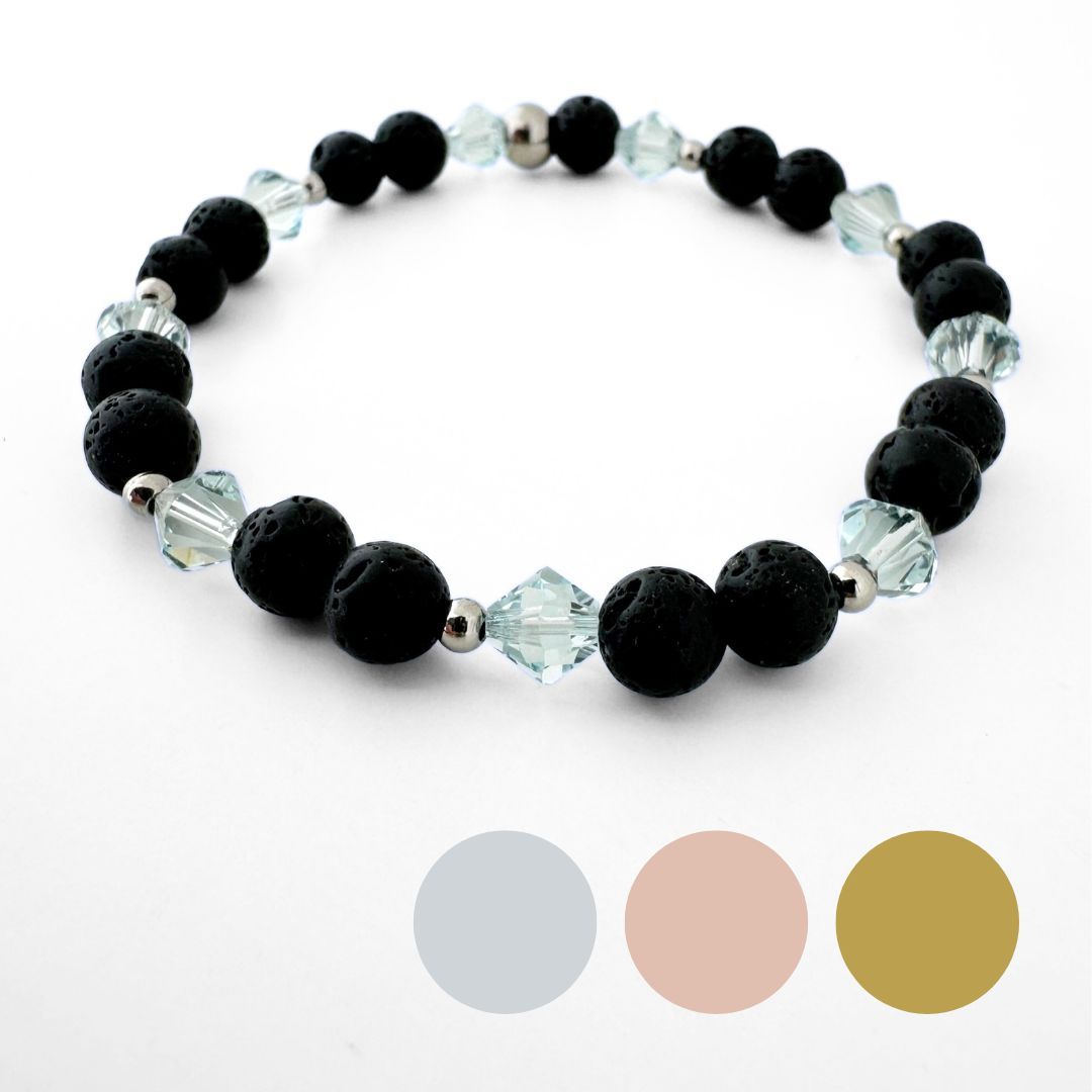 Zartes Hellblau Charm Armband