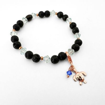 Zartes Hellblau Charm Armband