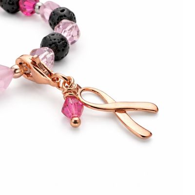 Schleife Charm - roségold