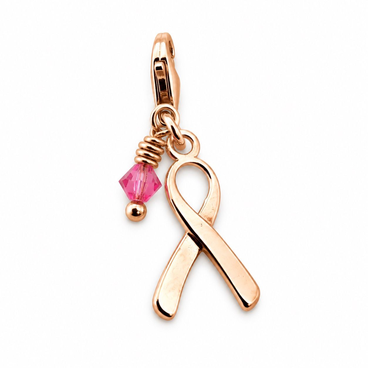 Schleife Charm - roségold