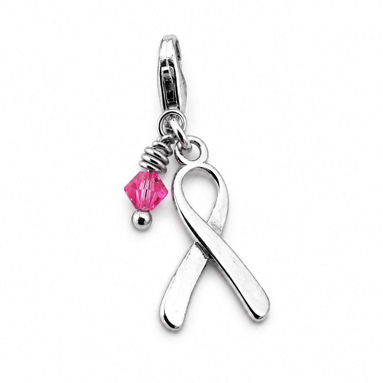 Schleife Charm - silber