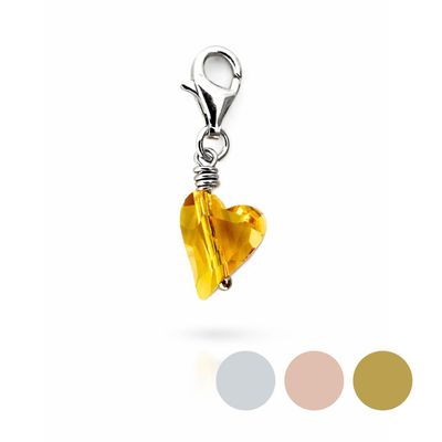 Abendsonne Wildes Herz Charm - Kristall Abendsonne Wildes Herz Charm - Kristall