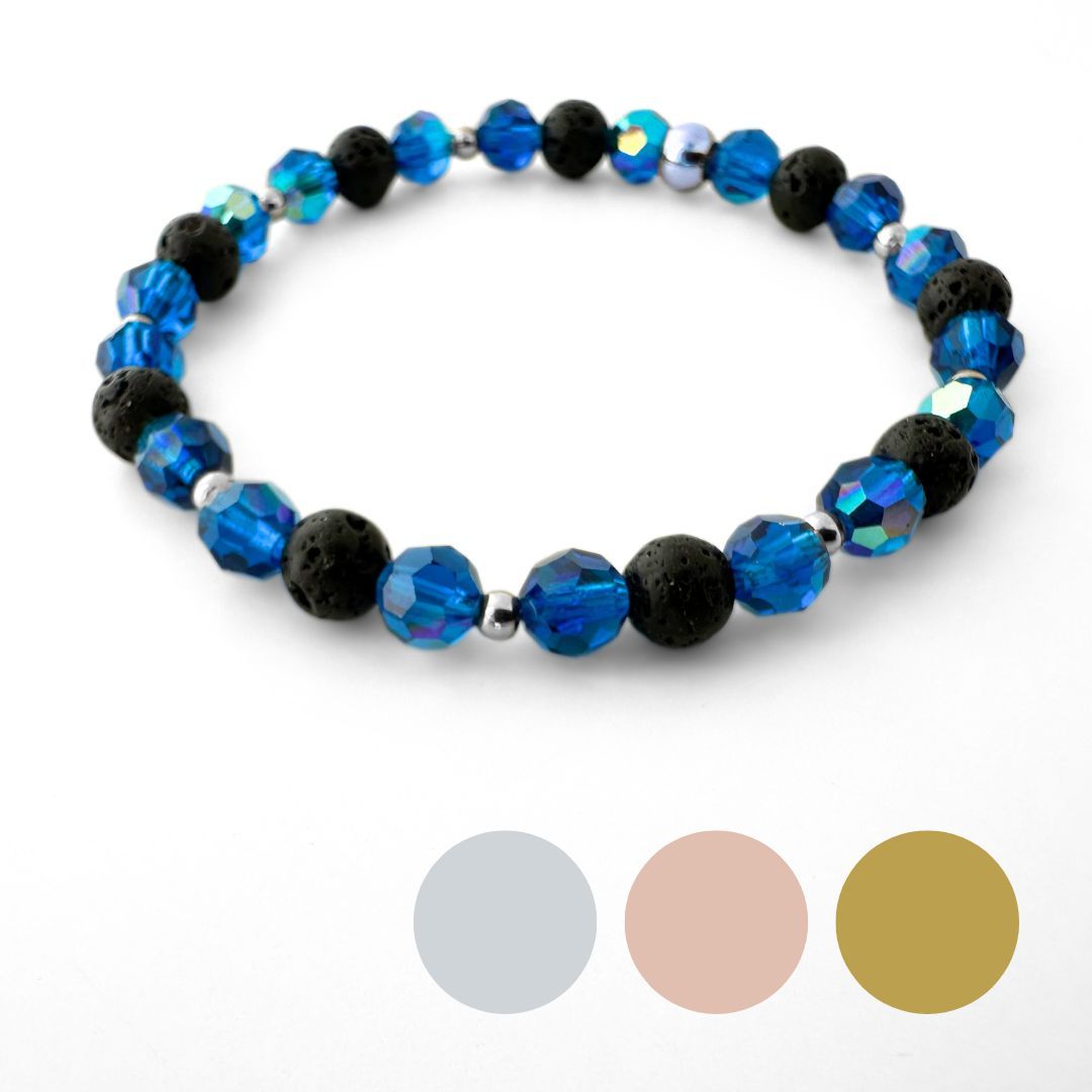 Capri Blau Doppel Kristall Armband