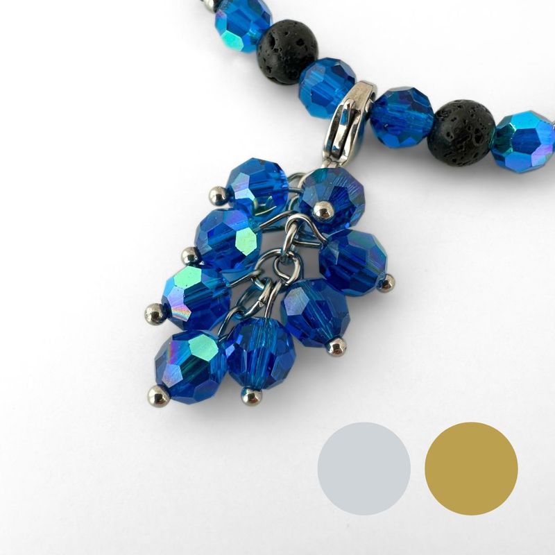 Capri Blau - Kristall Bündel Charm