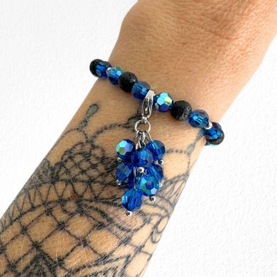 Capri Blau - Kristall Bündel Charm