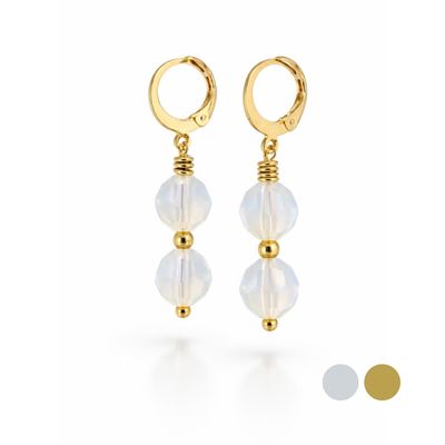 XL Opal Kristall Ohrringe aus Swarovski Kristallen