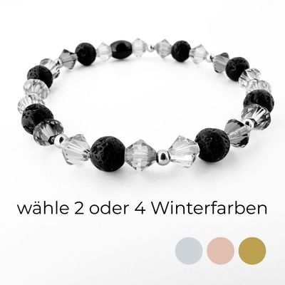 Winter Doppel Kristall Armband - Wunschfarben Winter Doppel Kristall Armband - Wunschfarben