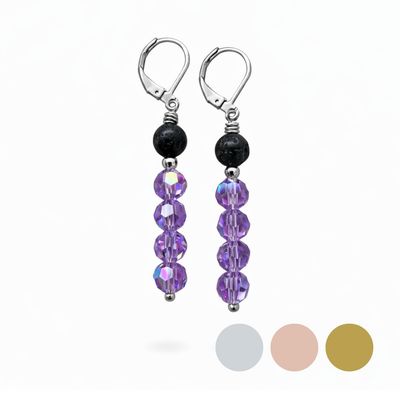 Violet und Lava Ohrringe