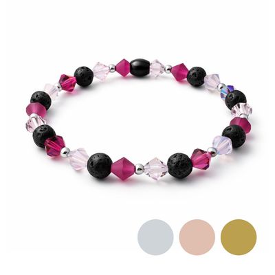 Pink Jubiläum Doppelkristall Armband