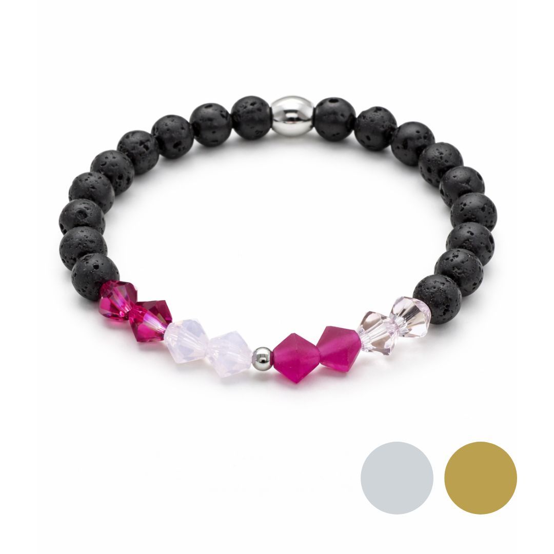 Pink Jubiläum Solo Charm Armband