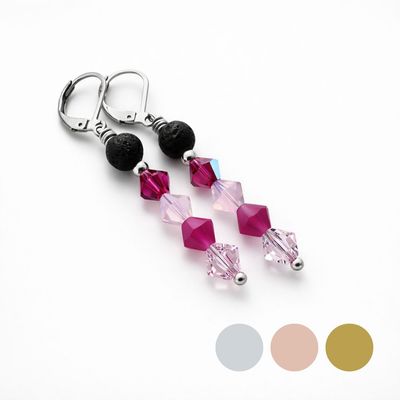 Pink Jubiläum Stab Ohrringe