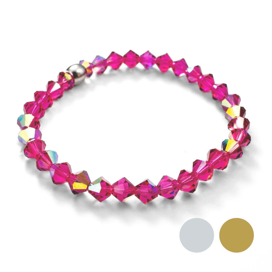 Pinke Buganvilla Armband - Pur
