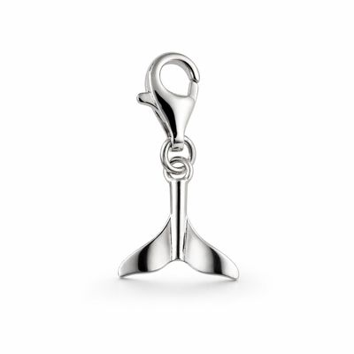 Schwanzflosse vom Wal Charm - silber Schwanzflosse vom Wal Charm - silber