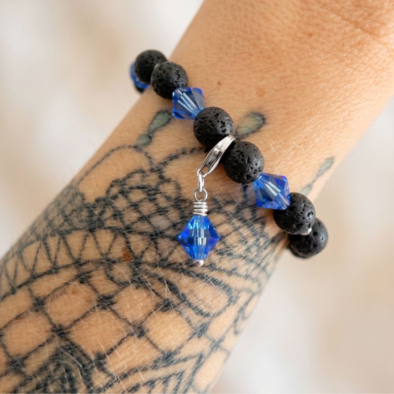 Meeresblau XL Kristall - Charm