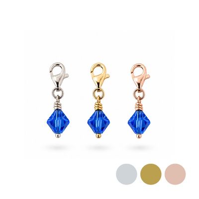 Meeresblau XL Kristall - Charm