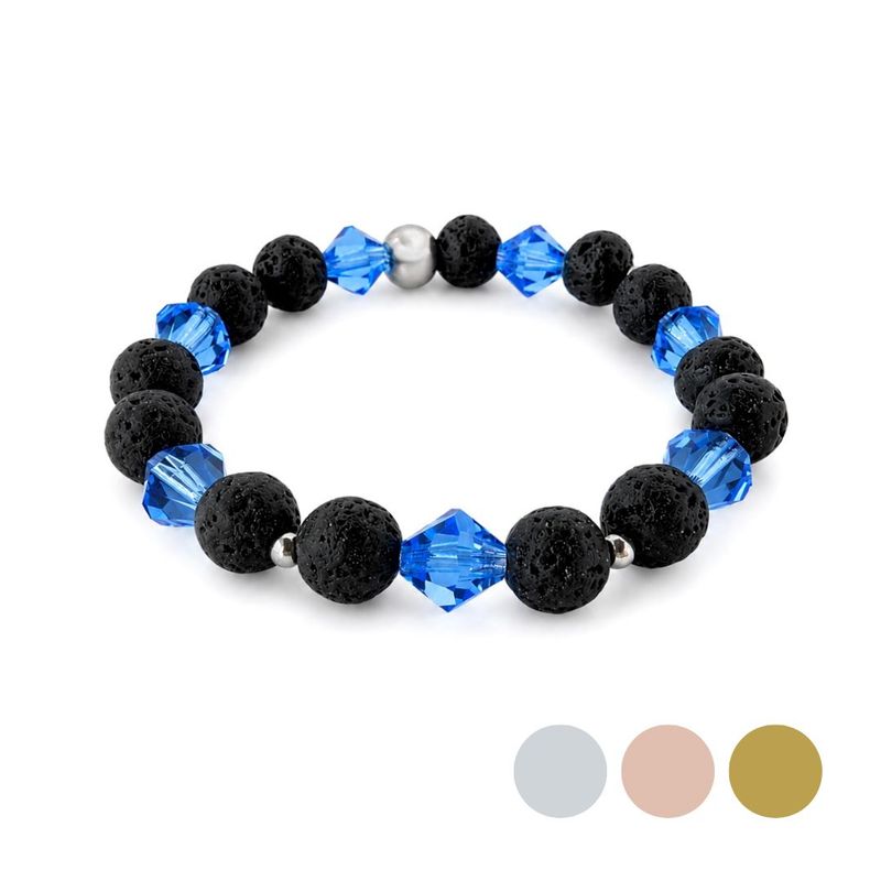 XL Meeresblau Charm Armband