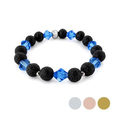 XL Meeresblau Charm Armband