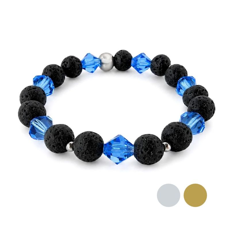 XL Meeresblau Charm Armband