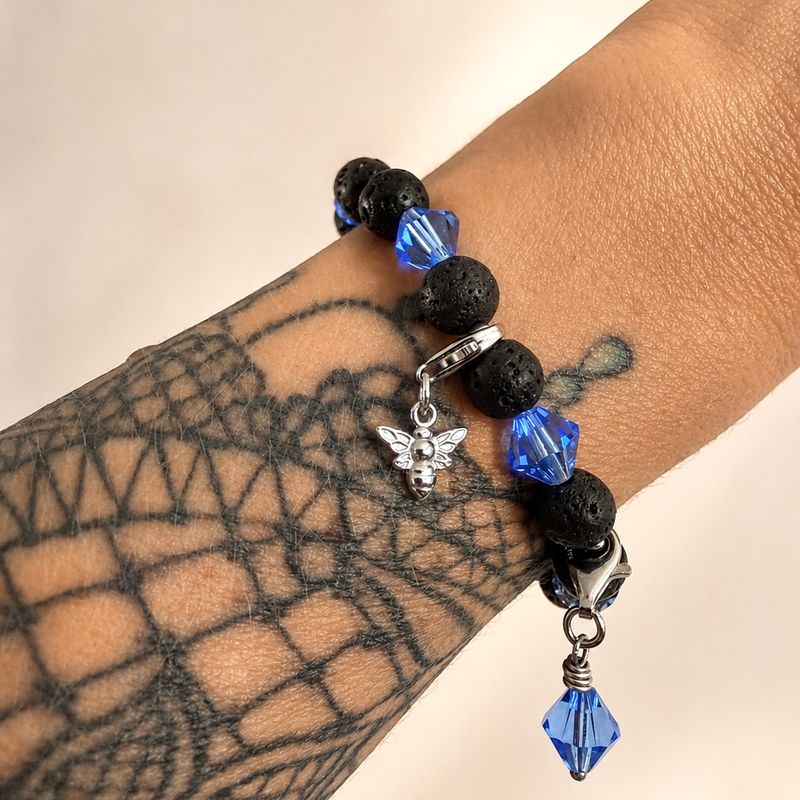 Bienen Charm - silber