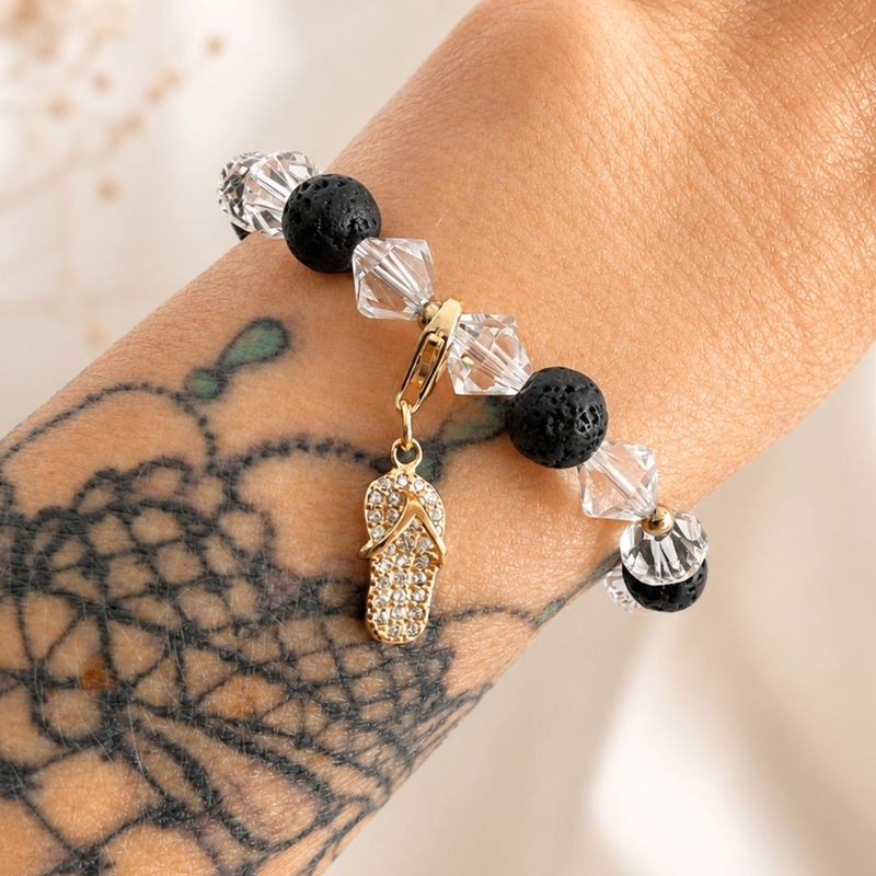 Goldener Flip Flop Charm
