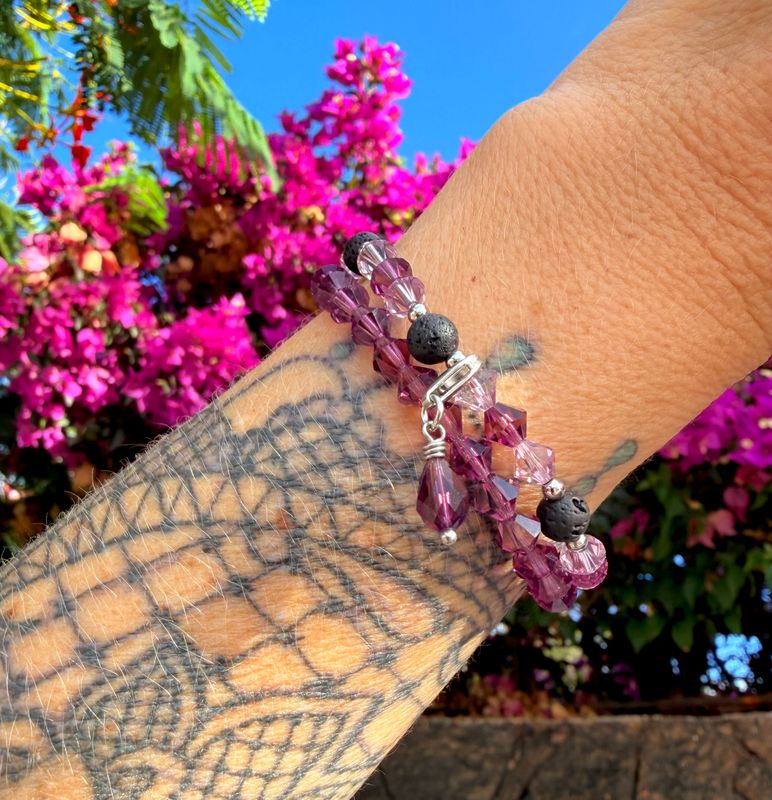 Amethyst Kristall Tropfen Charm