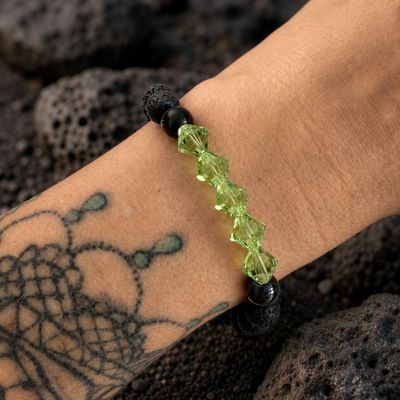 XL Olivin Grün Armband Klassik Design
