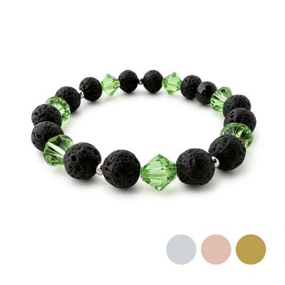 XL Olivin Grün Charm Armband