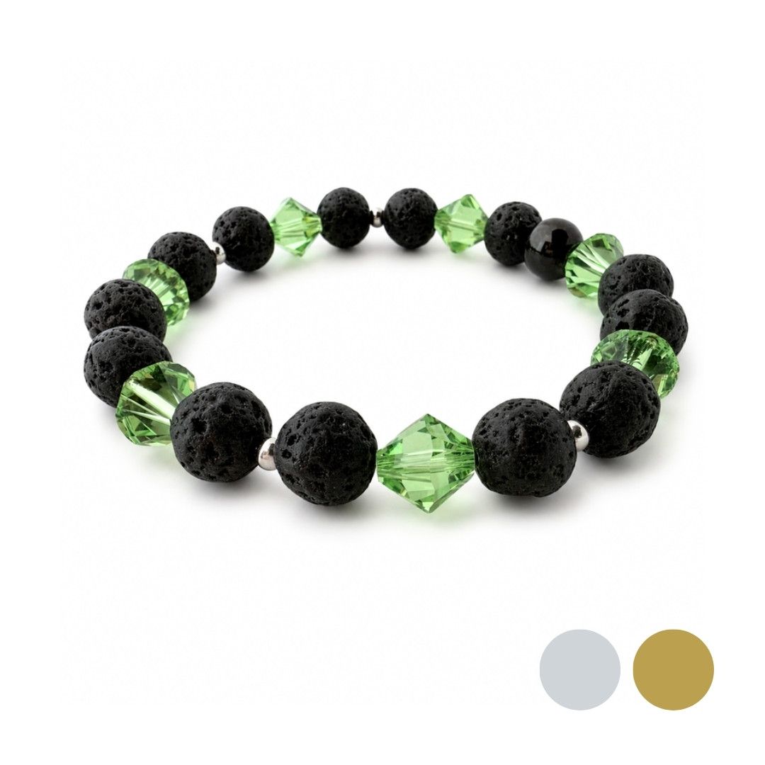 XL Olivin Grün Charm Armband