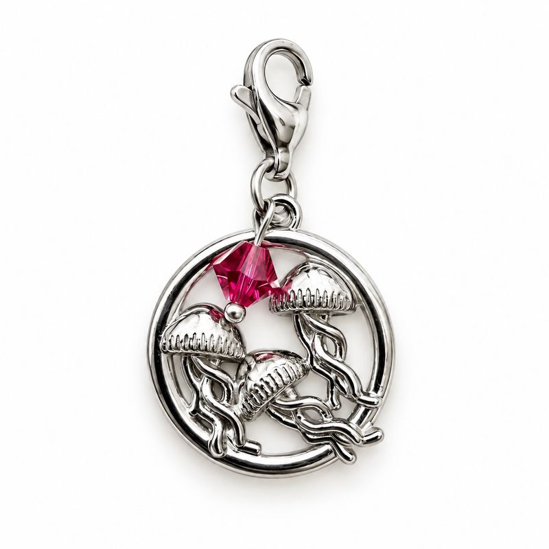 Quallen Charm - Edelstahl