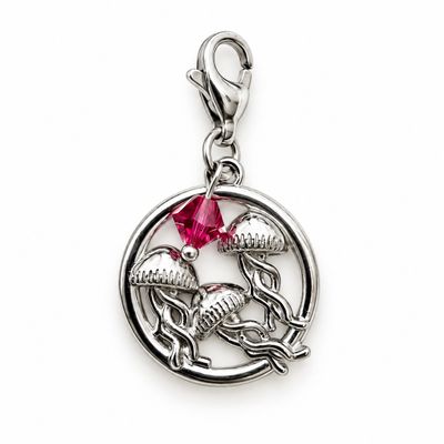 Quallen Charm - Edelstahl