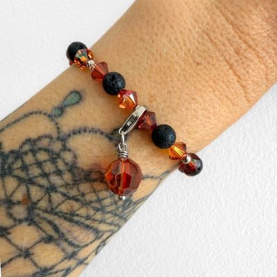 Rote Magma Mega Kristall - Charm