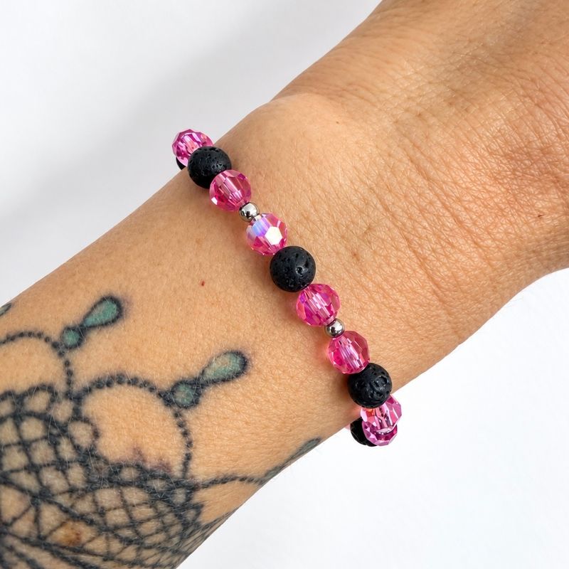 Rose AB Doppel Kristall Armband