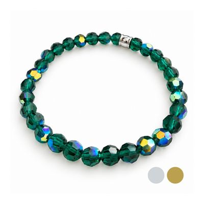 Smaragd AB Pur Armband aus Swarovski Kristallen
