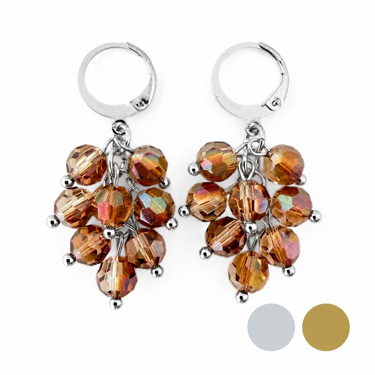 Venus Kristall Bündel Ohrringe aus Swarovski Kristallen
