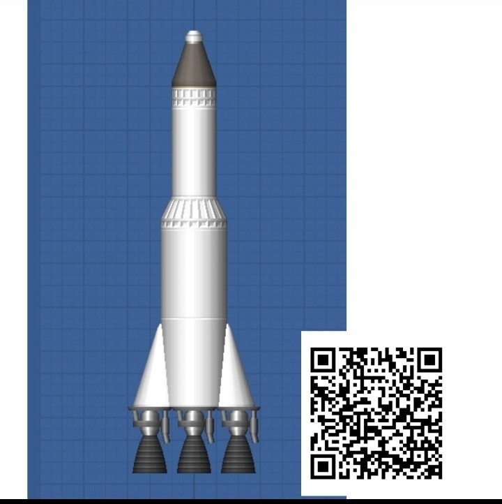 Normal Rocket 3 engine with QR Code Blueprint
