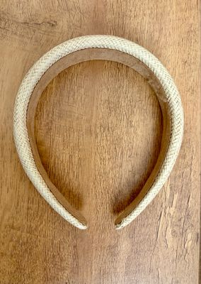 The Woven Headband- Chalk