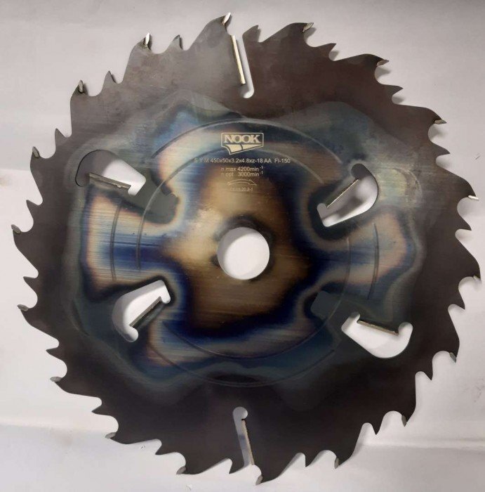 SYM 450 x 50 x 3.2 x 4.8mm, zobu skaits18+6,  γ = 25, AA  (Fl 150)