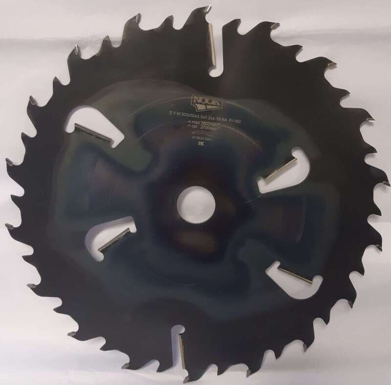 SYM 500 x 50 x 3.5 x 5.2mm, zobu skaits 18+6, γ = 25, AA (Fl 160)