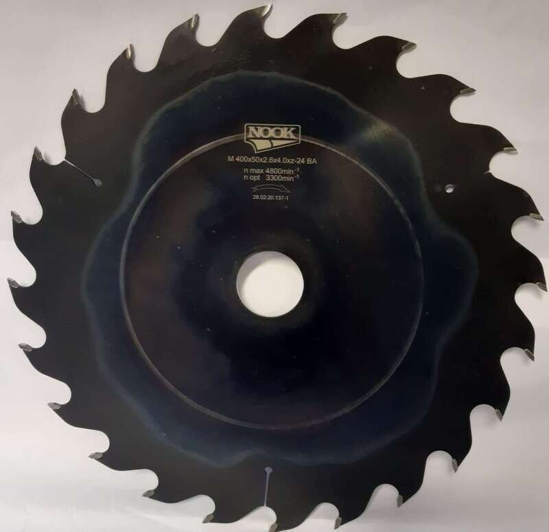 M 400 x 50 x 2.6 x 4.0mm,24 zobi, γ=25, BA