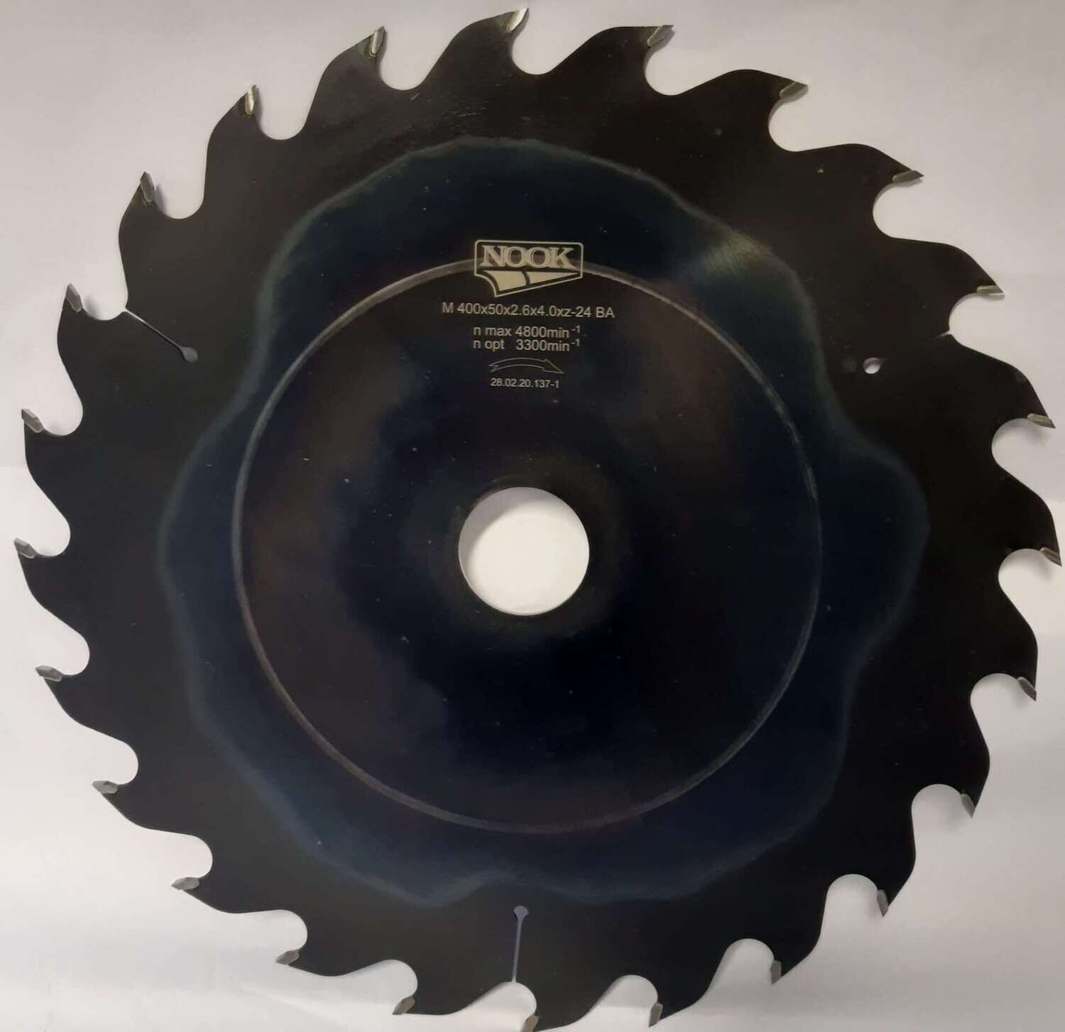 M 400 x 50 x 2.6 x 4.0mm,24 zobi, γ=25, BA