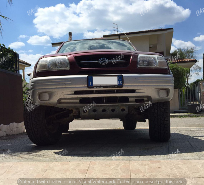 ​SKID PLATE - SLITTA PROTEZIONE PARACOLPI PARAMOTORE SUZUKI GRAND VITARA I dal 1998 al 2005