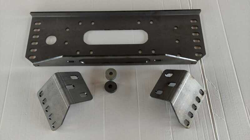 KIT PIASTRE MONTAGGIO VERRICELLO NISSAN TERRANO ( PER PARAURTI USO GRAVOSO)
