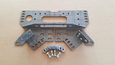 KIT PIASTRE MONTAGGIO VERRICELLO NISSAN TERRANO ( PER PARAURTI ORIGINALE)
