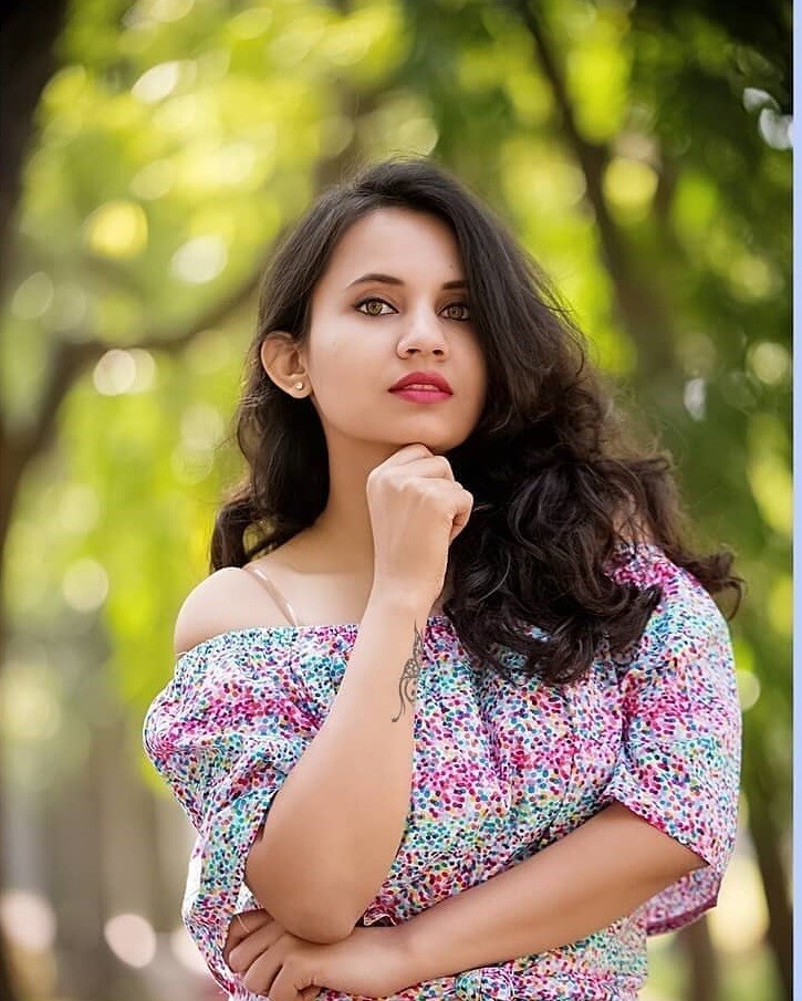Multicolored Off Shoulder Top