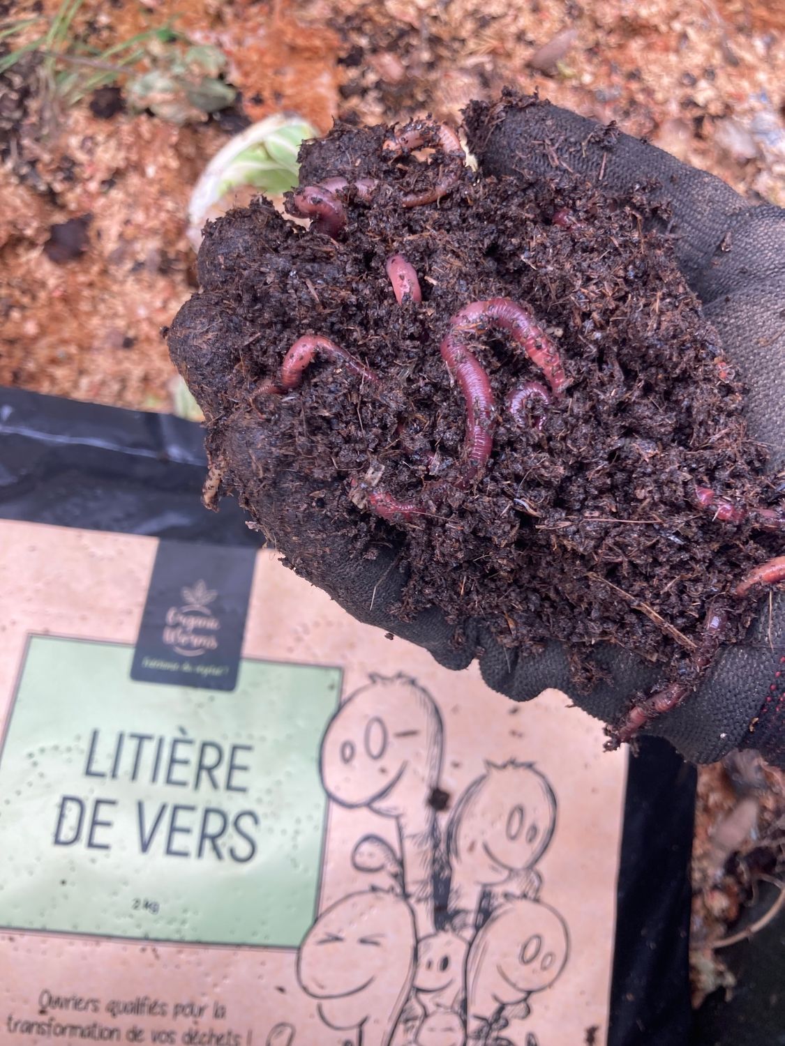 Litière de vers | 1KG Litière de vers | 1KG