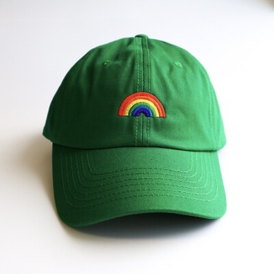 Rainbow Green Hat