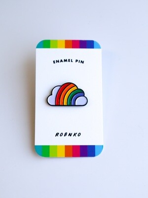 Rainbow Cloud Enamel Pin